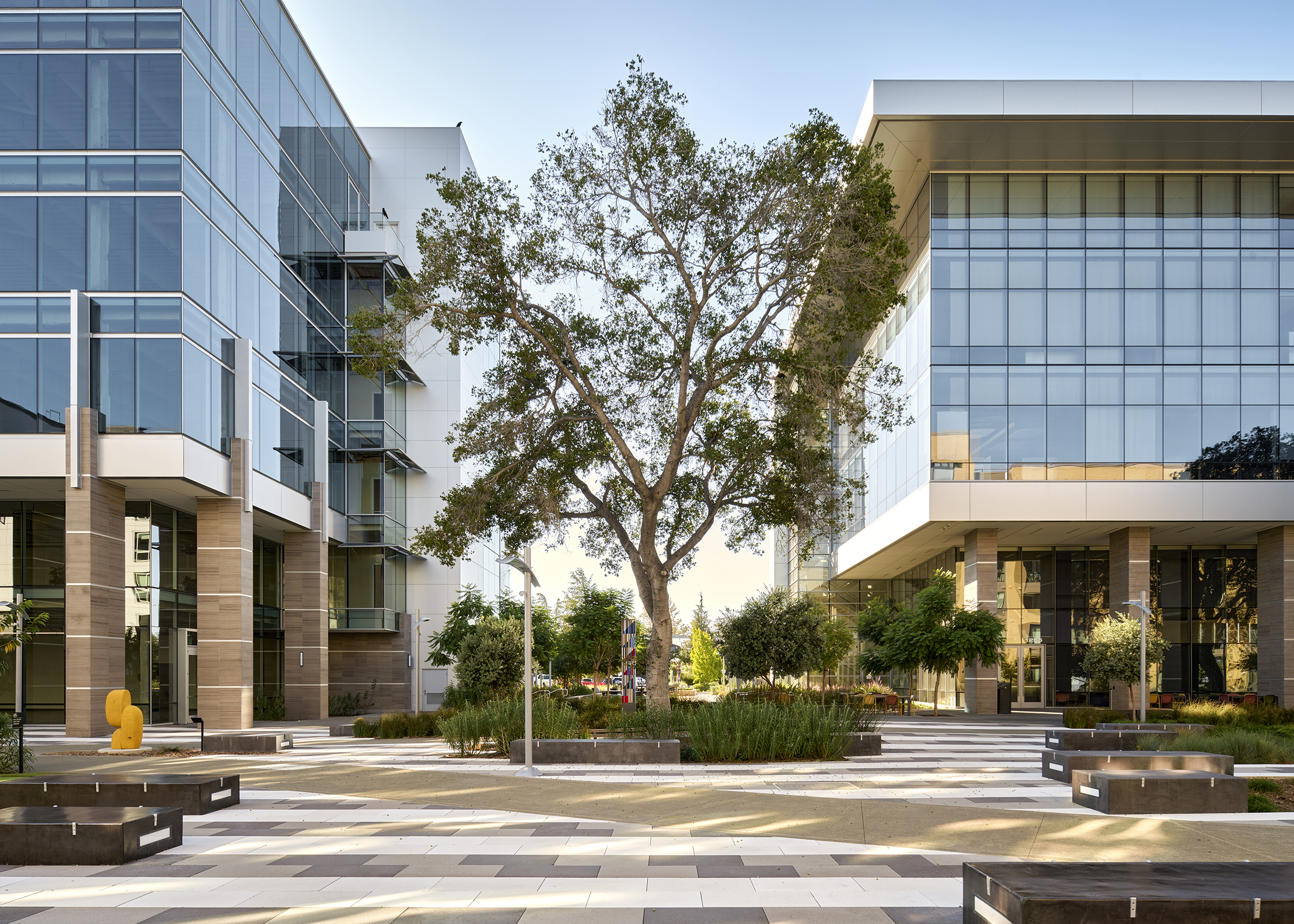 Pear Village courtyard