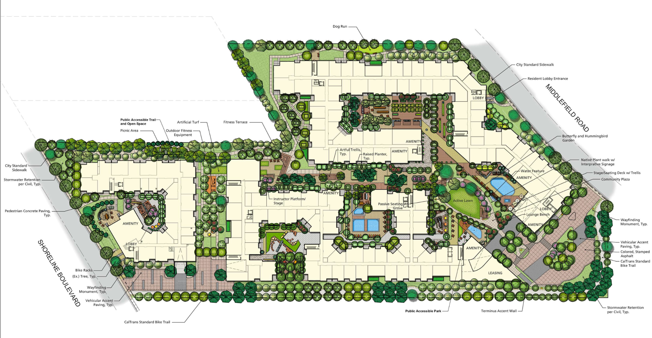 Pear Village site plan